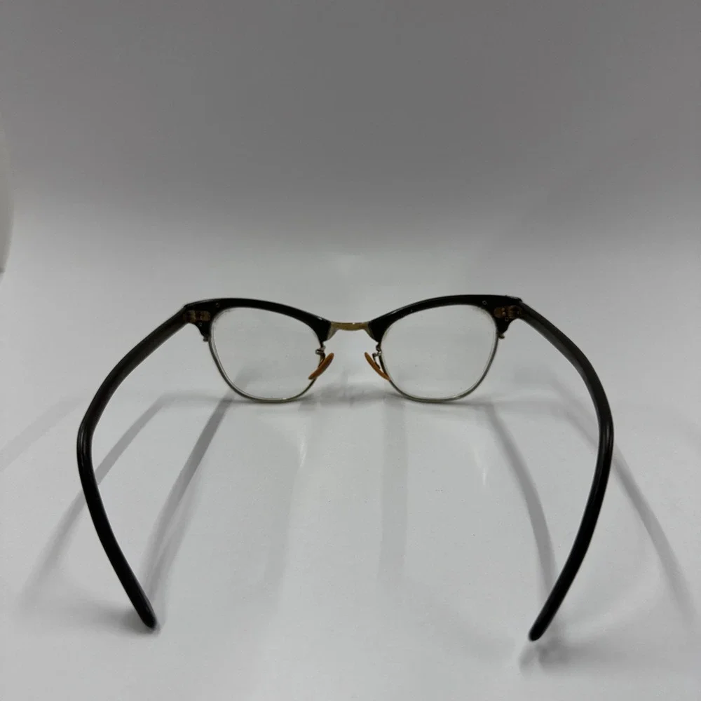 **FRAME ONLY** Vintage Art-Craft U.S.A. Cateye Browline Eyeglasses Alum‎